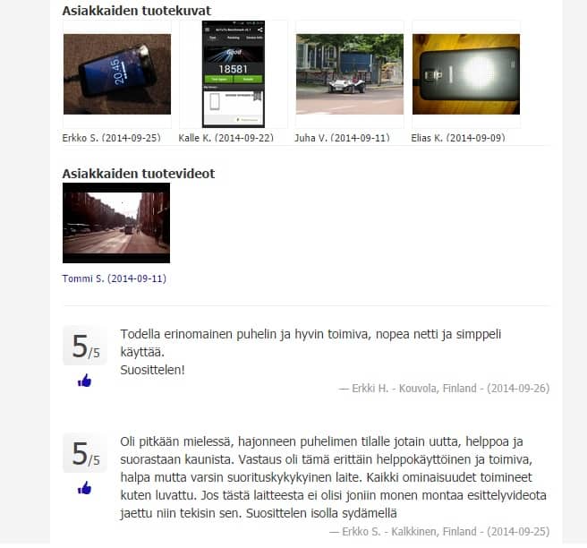 Tuotearvosteluista maksetaan 0,5-4€. DooGee 310 -kännykkään tulleita asiakkaiden arvosteluja.