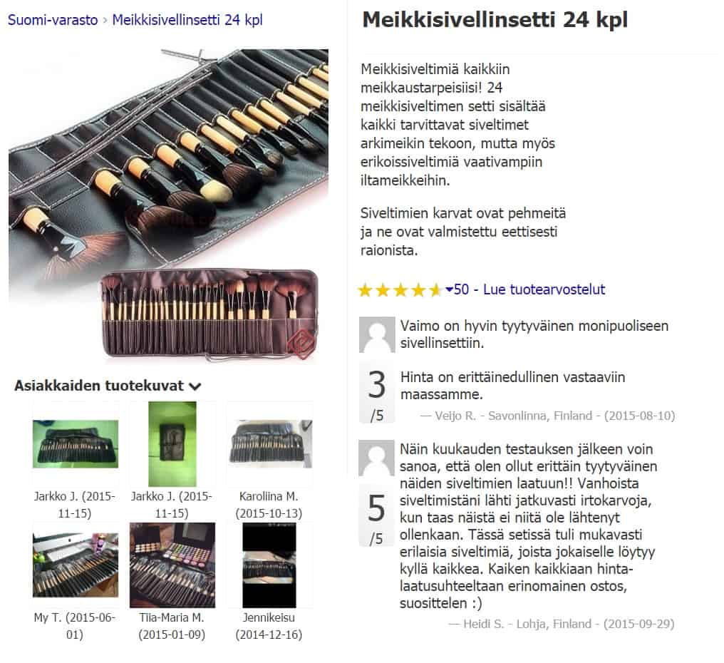 24 siveltimen setti näppärällä kantolaukulla. Arvostelut puhukoon puolestaan. Itse en ole tuotetta testannut :). Katso tuotteen tiedot tästä.